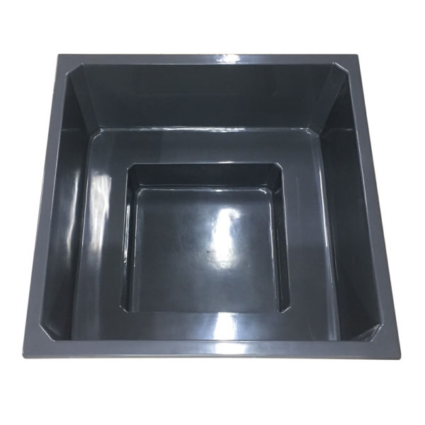 Upotettava Simple 1900 kylpytynnyrin lasikuituaihio - Harmaa (RAL 7015)