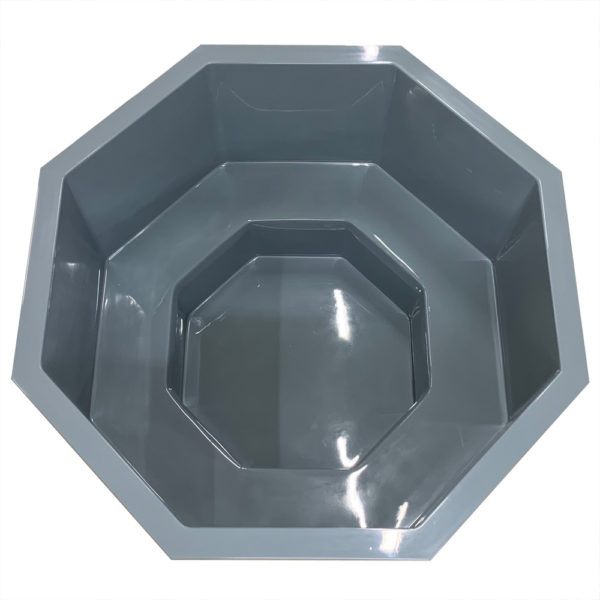 Upotettava Simple 1650 kylpytynnyrin lasikuituaihio - Vaaleanharmaa (RAL 7000)