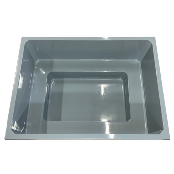 Upotettava Simple 2700 kylpytynnyrin lasikuituaihio - Vaaleanharmaa (RAL 7000)