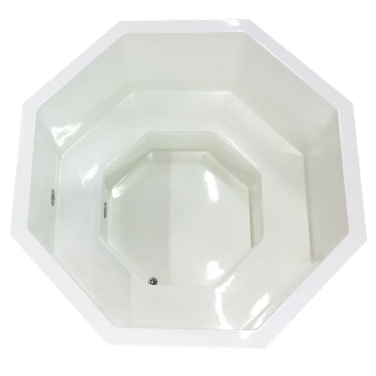 Upotettava Simple 1650 kylpytynnyrin lasikuituaihio - Valkoinen (RAL 9010)