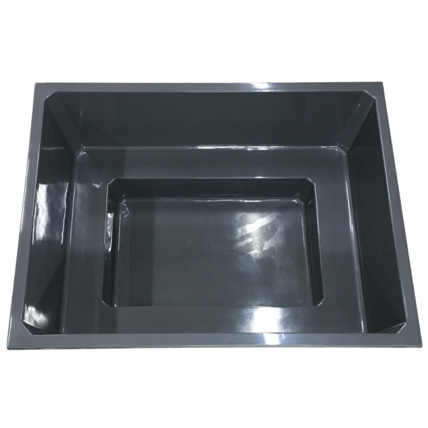 Upotettava Simple 2700 kylpytynnyrin lasikuituaihio - Harmaa (RAL 7015)