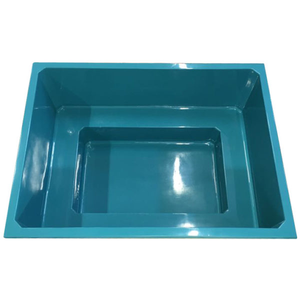 Upotettava Simple 2700 kylpytynnyrin lasikuituaihio - Turkoosi (RAL 5018)